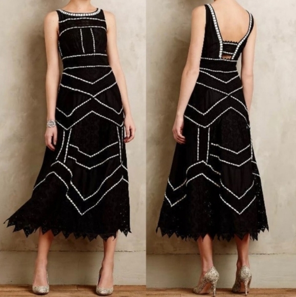 leifsdottir Dresses & Skirts - Leifsdottir Anthropologie Tasman Midi Dress Women's 8